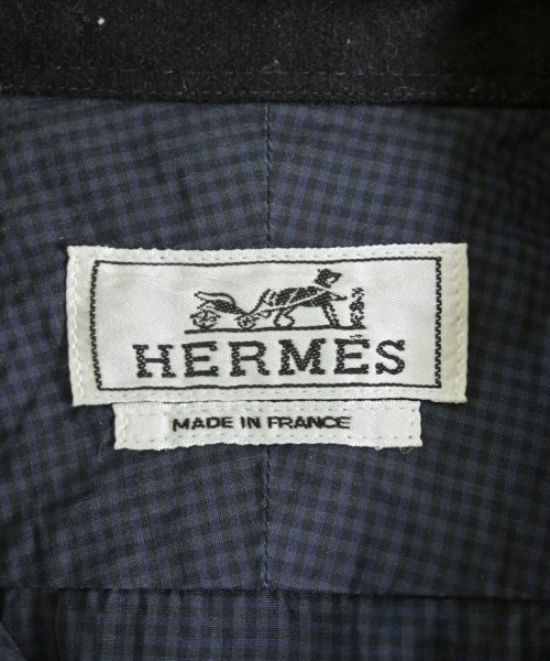 HERMES（エルメス）カジュアルシャツ 紺 サイズ:39(M位) メンズ/2200714106038