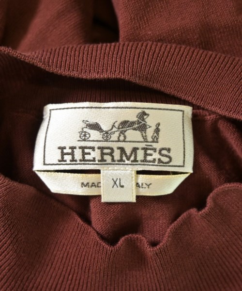 HERMES（エルメス）ニット・セーター 茶 サイズ:XL メンズ/2200715978115