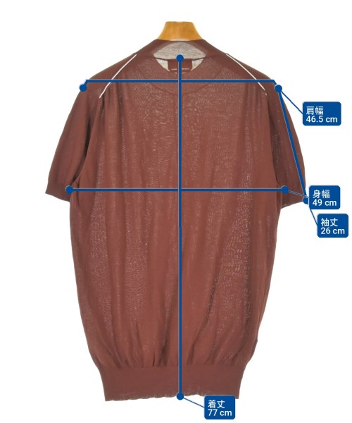 HERMES（エルメス）ニット・セーター 茶 サイズ:XL メンズ/2200715978115