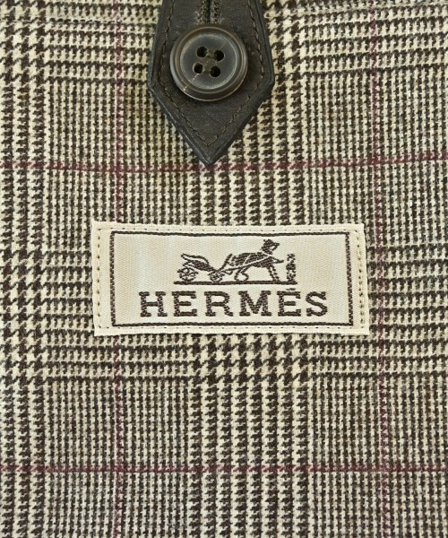 HERMES（エルメス）テーラードジャケット 茶 サイズ:46(M位) メンズ/2200716107088