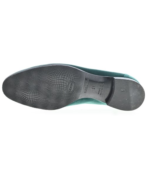 HERMES（エルメス）ドレスシューズ/ローファー 緑 サイズ:EU37(23.5cm位) レディース/2200716260073