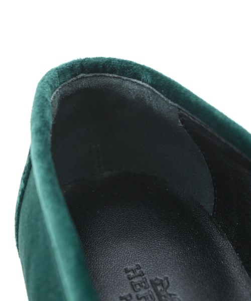 HERMES（エルメス）ドレスシューズ/ローファー 緑 サイズ:EU37(23.5cm位) レディース/2200716260073