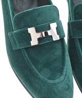 HERMES（エルメス）ドレスシューズ/ローファー 緑 サイズ:EU37(23.5cm位) レディース/2200716260073