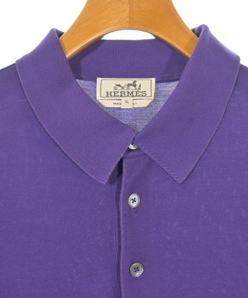 HERMES（エルメス）ポロシャツ 紫 サイズ:XL メンズ/2200717144037