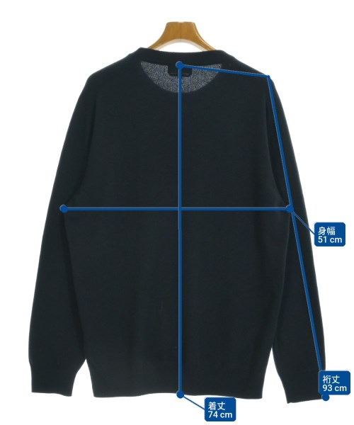 HERMES（エルメス）ニット・セーター 黒 サイズ:XL メンズ/2200717394029
