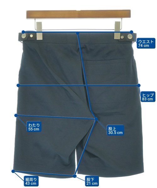 HERMES（エルメス）ショートパンツ 紺 サイズ:38(XS位) メンズ/2200718983062