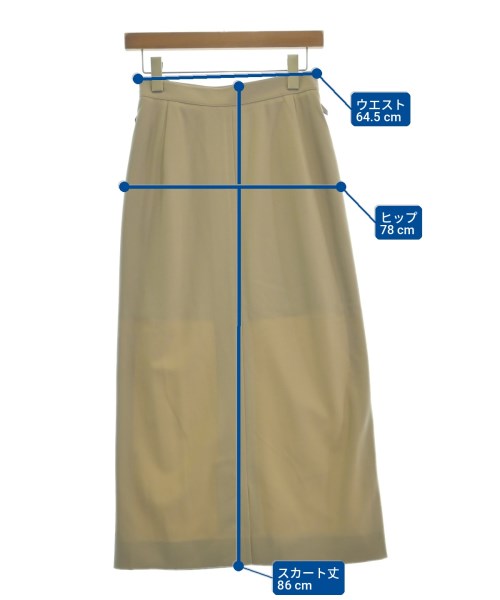 HERMES（エルメス）ロング・マキシ丈スカート ベージュ サイズ:36(XS位) レディース/2200718293581