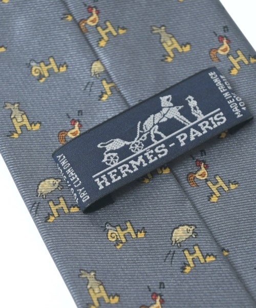 HERMES（エルメス）ネクタイ グレー サイズ:- メンズ/2200629089297