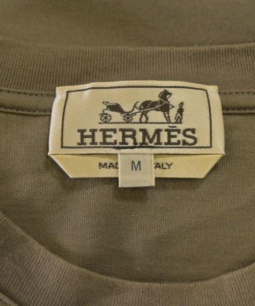 HERMES（エルメス）Tシャツ・カットソー カーキ サイズ:M メンズ/2200646731018