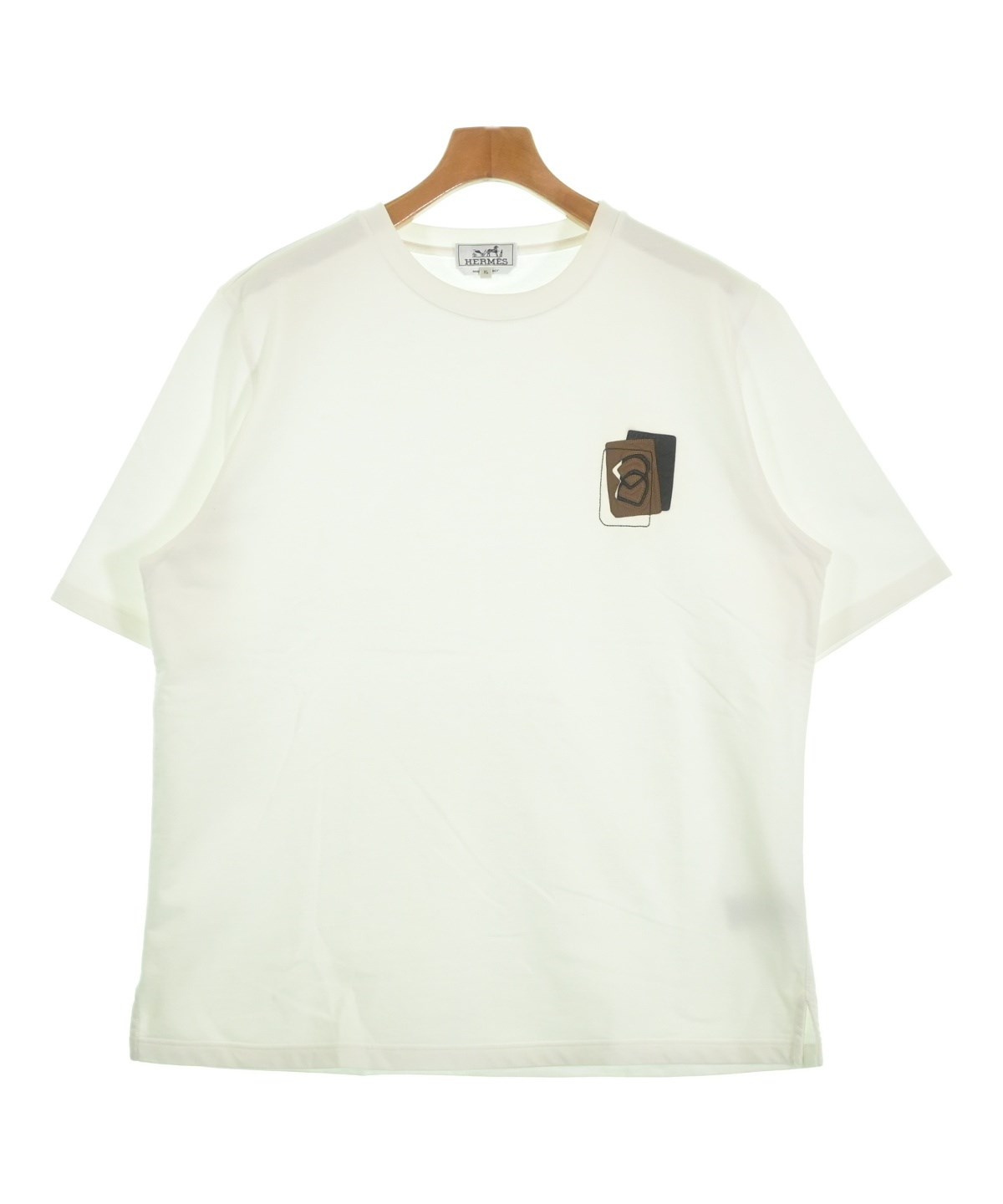 HERMES（エルメス）Tシャツ・カットソー 白 サイズ:XL メンズ