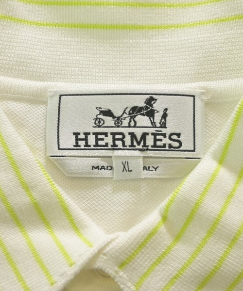 HERMES（エルメス）ポロシャツ 白 サイズ:XL メンズ/2200646731070