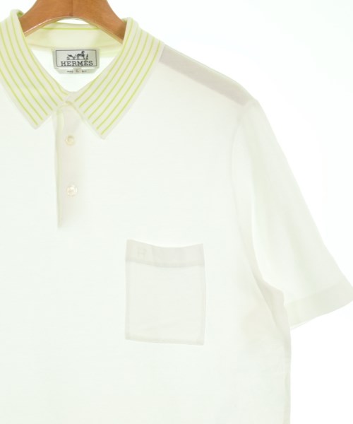 HERMES（エルメス）ポロシャツ 白 サイズ:XL メンズ/2200646731070