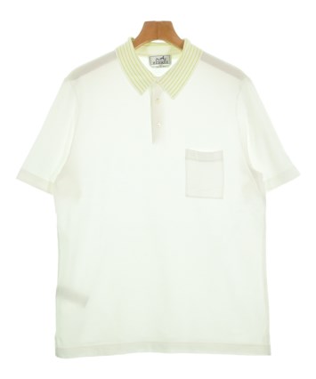 HERMES（エルメス）ポロシャツ 白 サイズ:XL メンズ/2200646731070