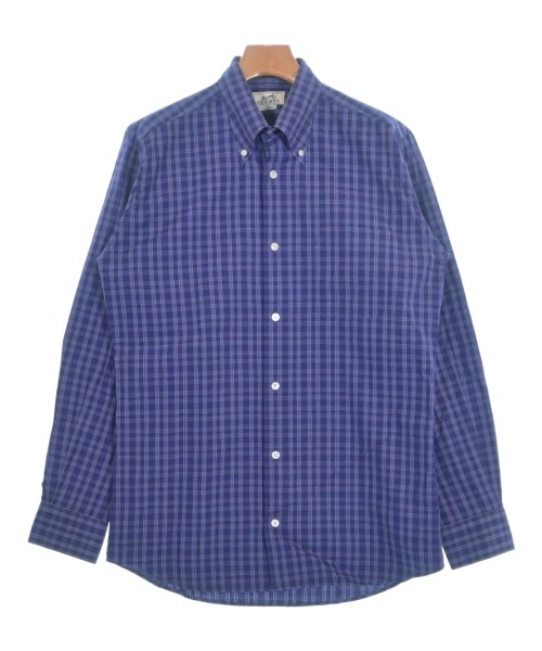 HERMES(エルメス)ドレスシャツ 紺 サイズ:41(XL位)/2200647253045