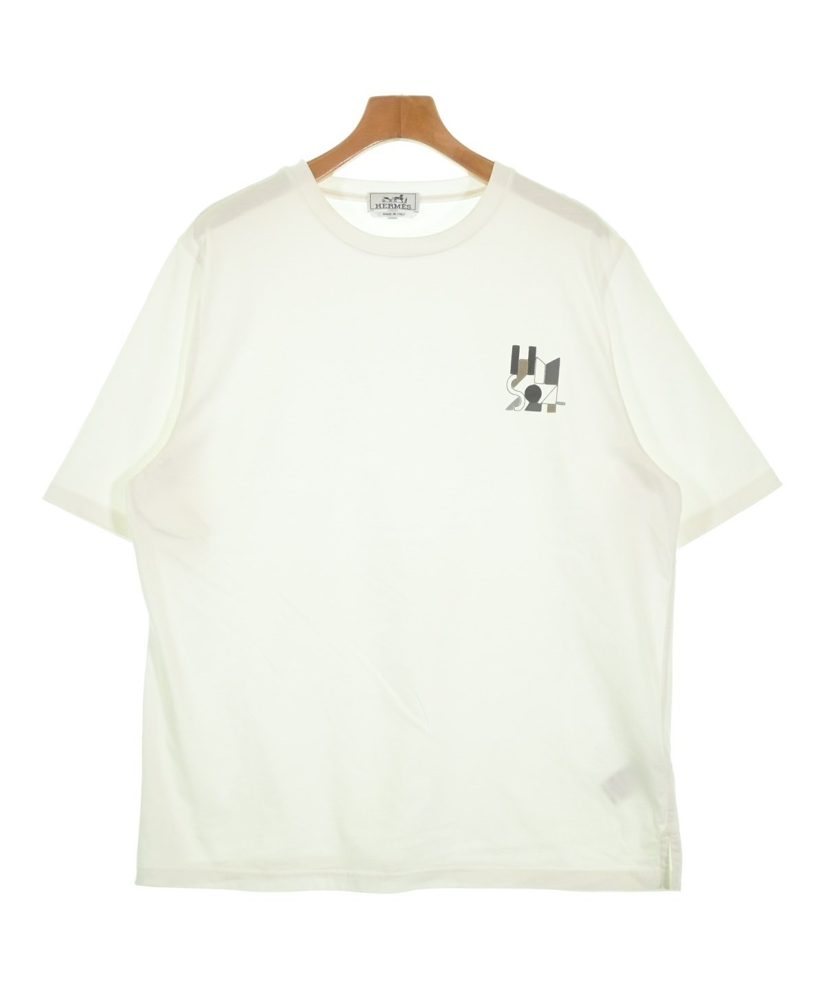 HERMES（エルメス）Tシャツ・カットソー 白 サイズ:XL メンズ