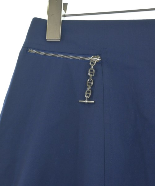 HERMES（エルメス）ひざ丈スカート 紺 サイズ:34(XXS位) レディース/2200649005024
