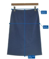 HERMES（エルメス）ひざ丈スカート 紺 サイズ:34(XXS位) レディース/2200649005024
