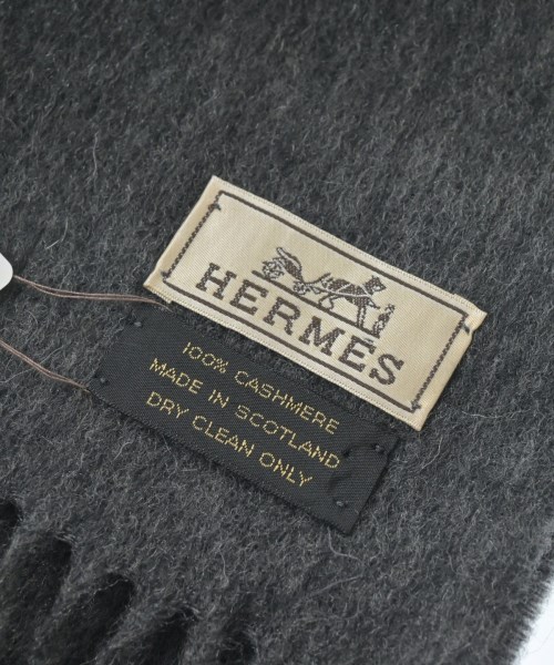 HERMES（エルメス）マフラー グレー サイズ:- メンズ/2200649226016