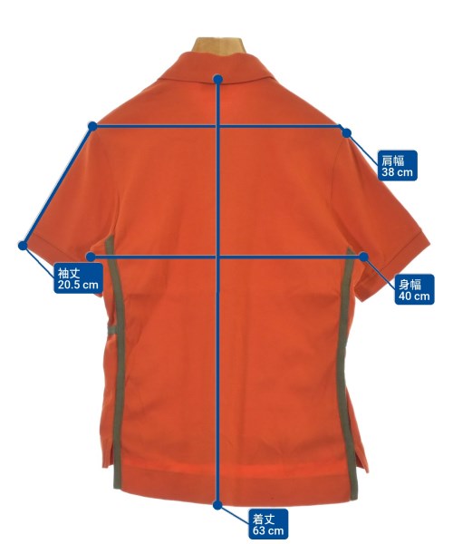 HERMES（エルメス）ポロシャツ オレンジ サイズ:S レディース/2200649603015