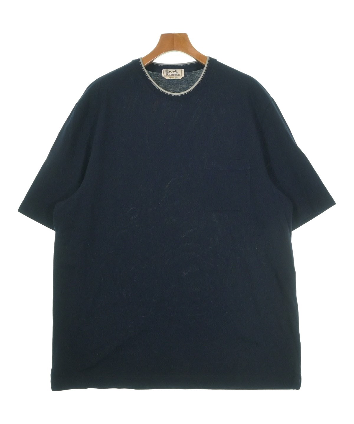 HERMES（エルメス）Tシャツ・カットソー 紺 サイズ:XXXL メンズ