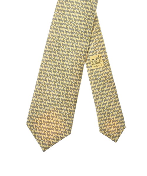 HERMES（エルメス）ネクタイ 黄 サイズ:- メンズ/2200649815081
