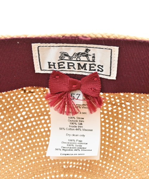 HERMES（エルメス）キャップ ベージュ サイズ:57 レディース/2200641595288