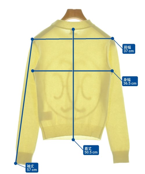 HERMES（エルメス）ニット・セーター 黄 サイズ:34(XXS位) レディース/2200651292023