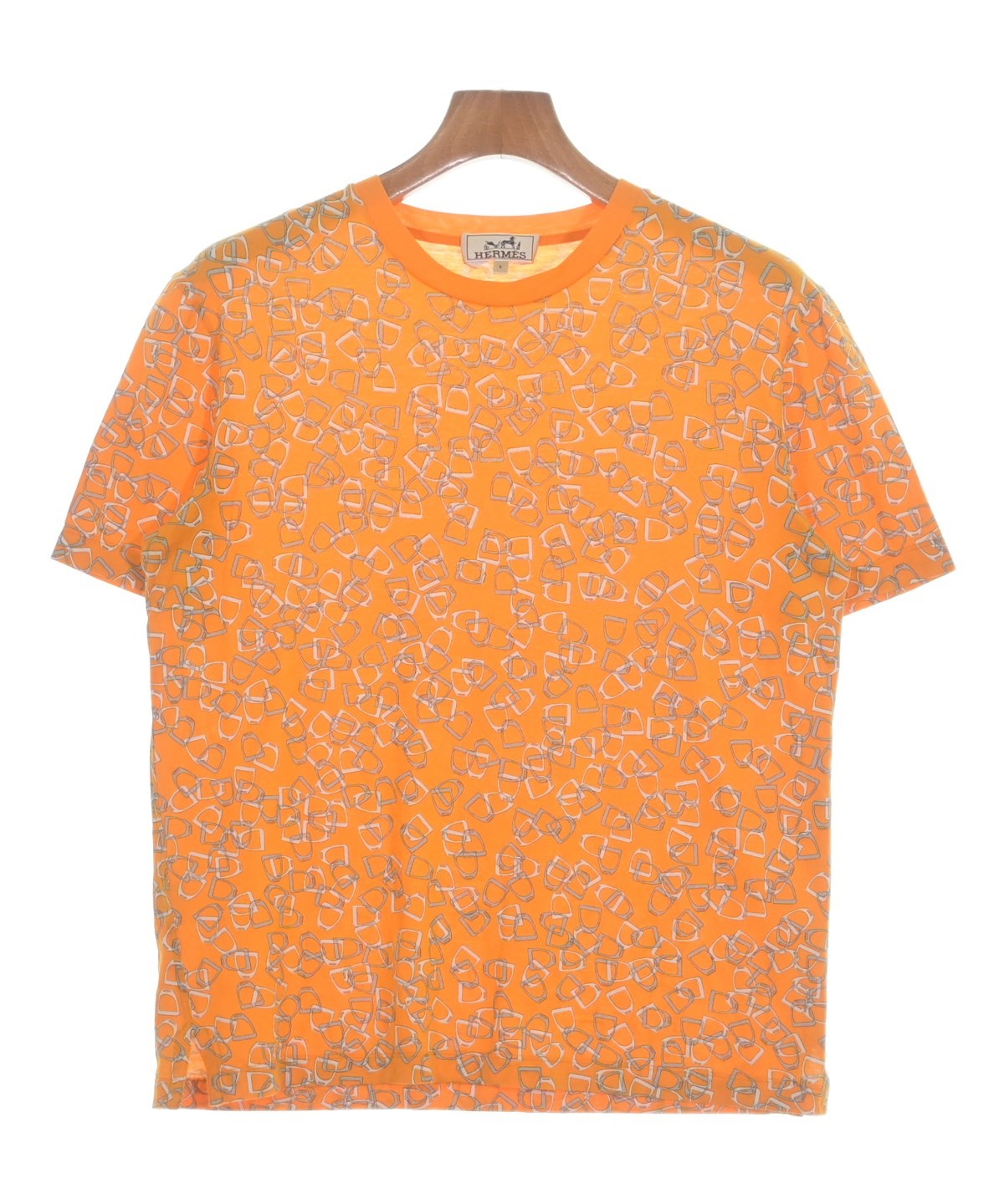 HERMES（エルメス）Tシャツ・カットソー オレンジ サイズ:S メンズ