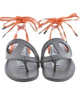 HERMES（エルメス）サンダル 茶 サイズ:EU36 1/2(23cm位) レディース/2200651731027