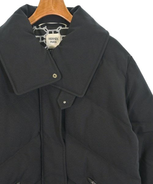 HERMES（エルメス）ダウンジャケット/ダウンベスト 黒 サイズ:34(XXS位) レディース/2200651840330