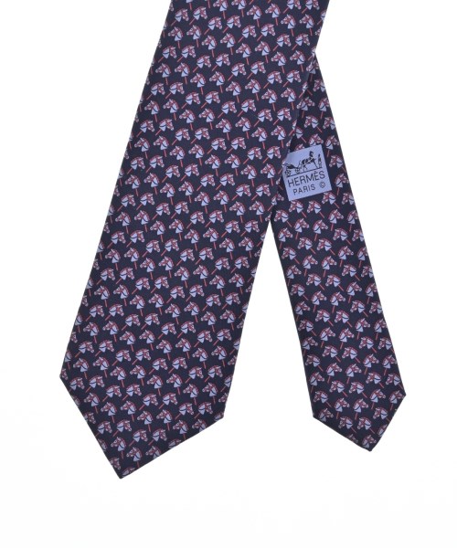 HERMES（エルメス）ネクタイ 紺 サイズ:- メンズ/2200652154016