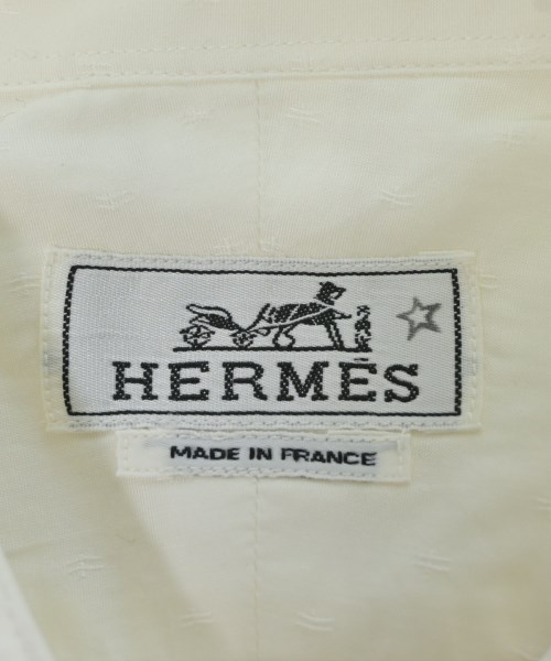 HERMES（エルメス）ドレスシャツ 白 サイズ:37(XS位) メンズ/2200652454130