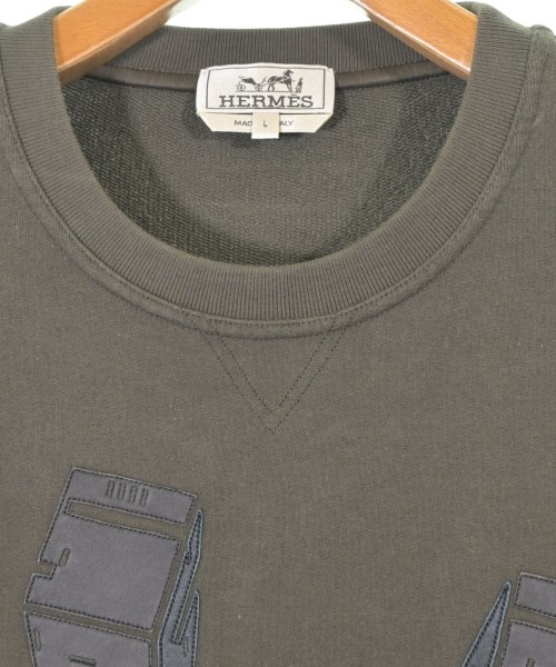 HERMES（エルメス）Tシャツ・カットソー 茶 サイズ:L メンズ/2200652625127