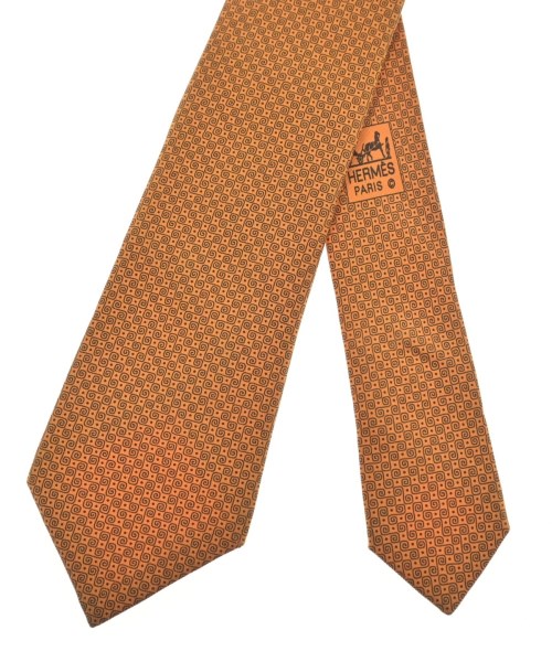 HERMES（エルメス）ネクタイ オレンジ サイズ:- メンズ/2200652625219
