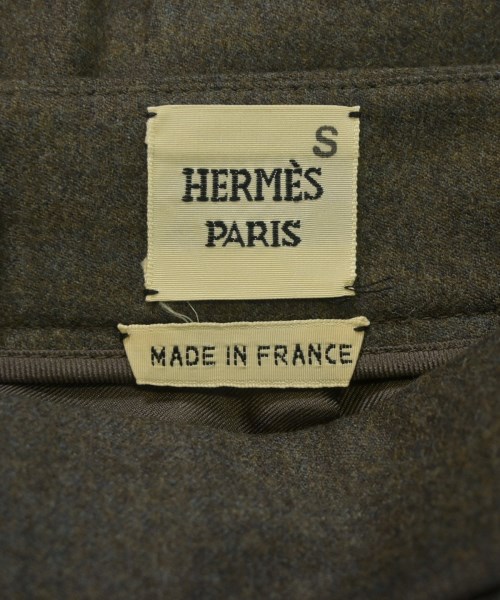 HERMES（エルメス）ひざ丈スカート グレー サイズ:38(S位) レディース/2200653075198
