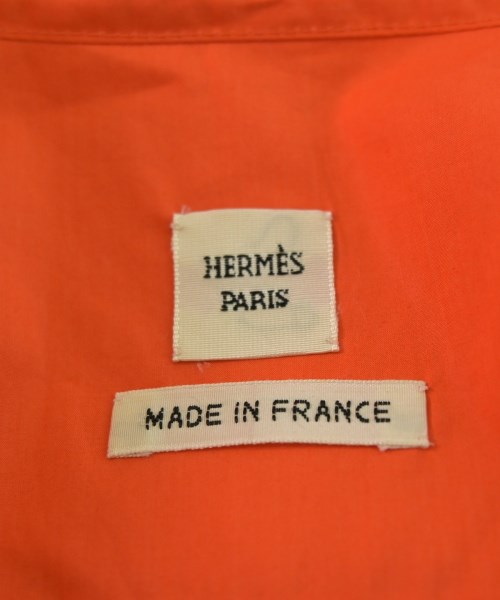HERMES（エルメス）シャツワンピース オレンジ サイズ:34(XXS位) レディース/2200653325026