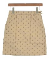 HERMES（エルメス）ミニスカート ベージュ サイズ:34(XXS位) レディース/2200653734088