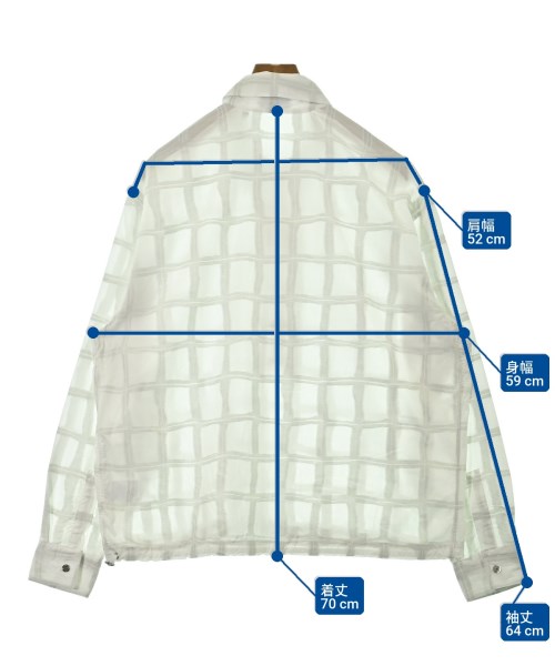 HERMES（エルメス）カジュアルシャツ 白 サイズ:40(L位) メンズ/2200653734095