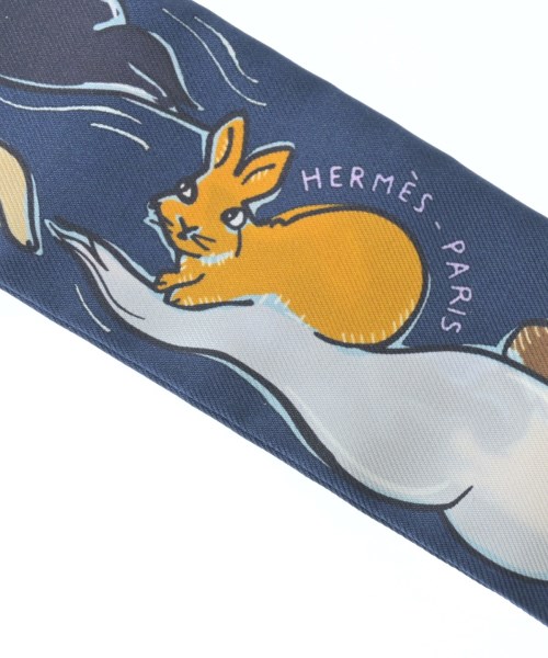 HERMES（エルメス）バンダナ・スカーフ 紺 サイズ:- レディース/2200653734132