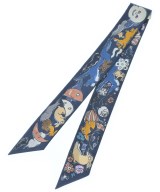 HERMES（エルメス）バンダナ・スカーフ 紺 サイズ:- レディース/2200653734132
