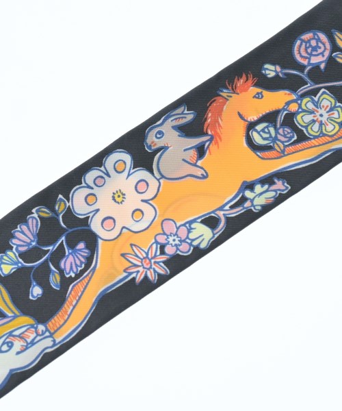 HERMES（エルメス）バンダナ・スカーフ 黒 サイズ:- レディース/2200653734149