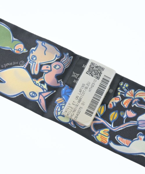 HERMES（エルメス）バンダナ・スカーフ 黒 サイズ:- レディース/2200653734149