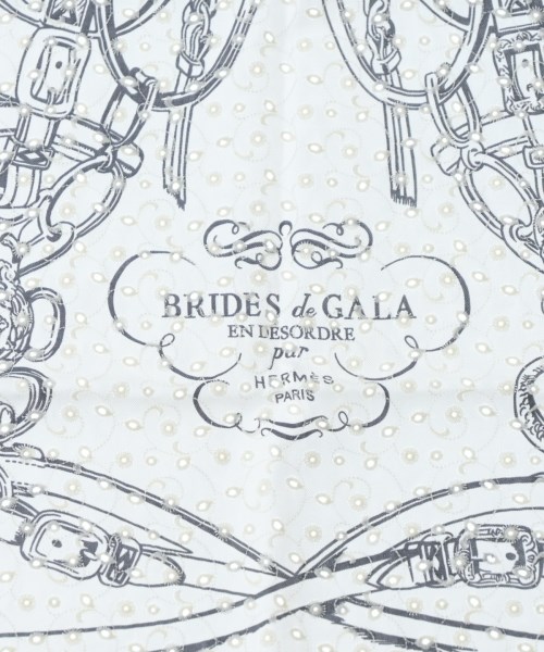 HERMES（エルメス）バンダナ・スカーフ 白 サイズ:70 レディース/2200653734194