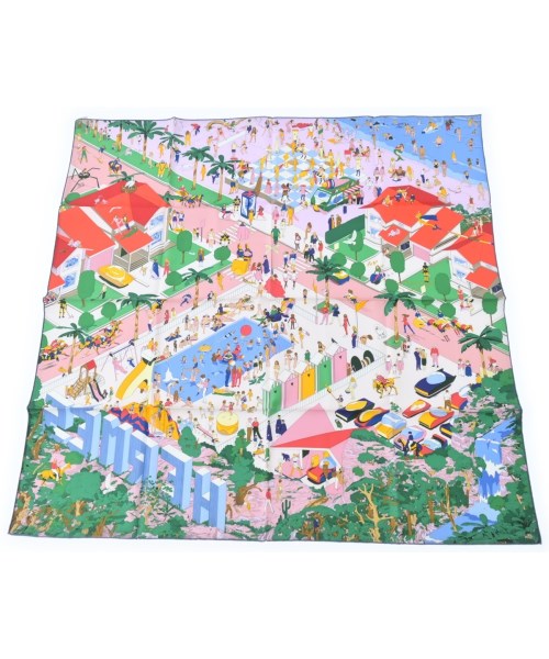 HERMES(エルメス)バンダナ・スカーフ 緑 サイズ:90/2200653734231