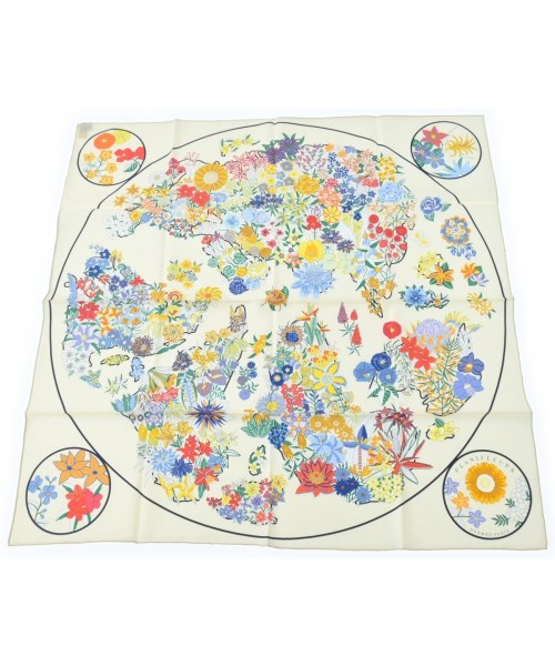 HERMES(エルメス)バンダナ・スカーフ 白 サイズ:90/2200653734255