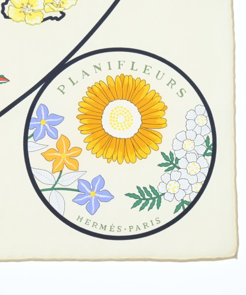 HERMES（エルメス）バンダナ・スカーフ 白 サイズ:90 レディース/2200653734255