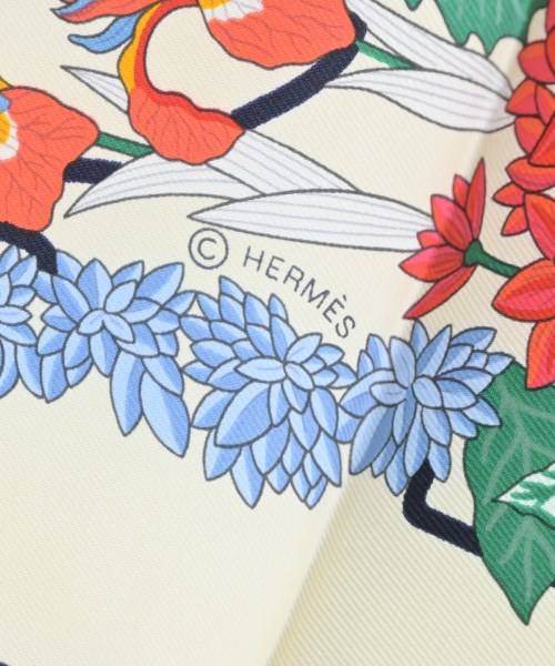 HERMES（エルメス）バンダナ・スカーフ 白 サイズ:90 レディース/2200653734255