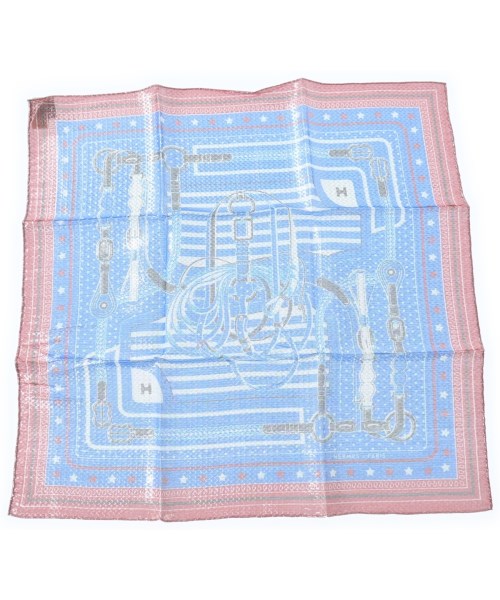 CHANEL(シャネル)バンダナ・スカーフ 青 サイズ:55/2200653734262