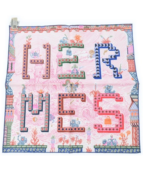HERMES(エルメス)バンダナ・スカーフ ピンク サイズ:45/2200653734279