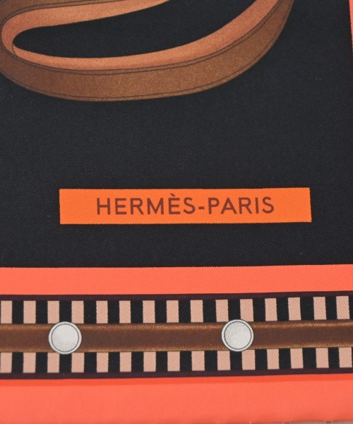 HERMES（エルメス）バンダナ・スカーフ 黒 サイズ:90 レディース/2200653734286
